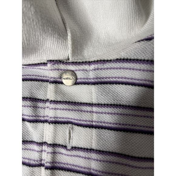 HURLEY Polo Shirt Mens Medium Y2K Vintage Skate Popped Collar Freedom of Choice - Picture 8 of 9